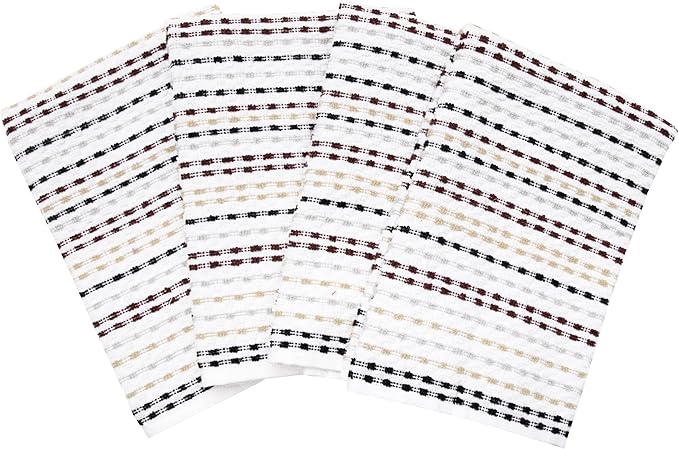 Ritz Pebble Bar Mop, Neutral Color, 4 Towel Set
