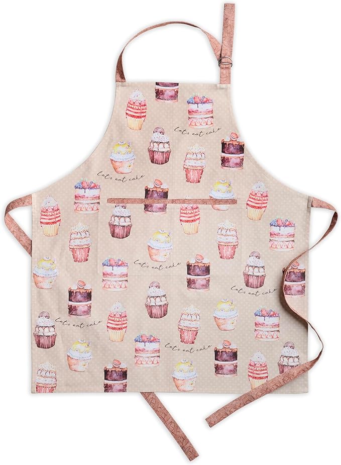 Maison d' Hermine 100% Cotton Apron for women with Pocket Kitchen Chef Apron for Men Cooking Mothers Day Gifts