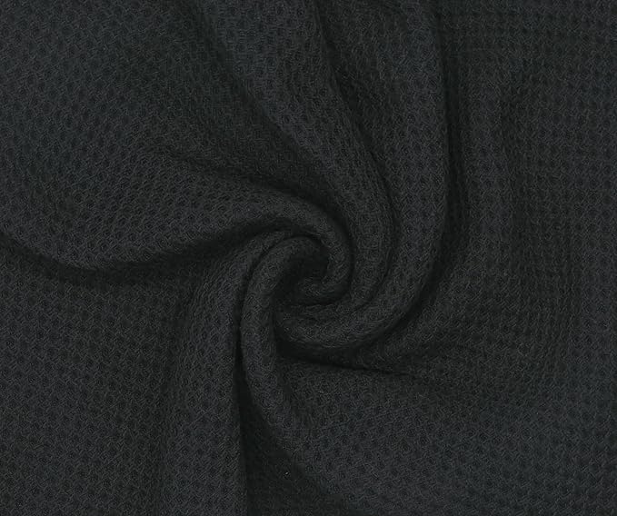 Mia'sDream Black Kitchen Towels Sets, Cotton Dish Towels for Kitchen Washing Dishes, Soft and Absorbent Kitchen Tea Towels Hand Towels, 13inch x 28inch 3 Pack (Black)