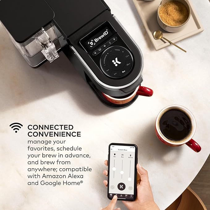 Keurig K-Supreme Plus SMART Coffee Maker, Single Serve K-Cup Pod Coffee Brewer, BREWID and MultiStream Technology, 78 Oz, Black