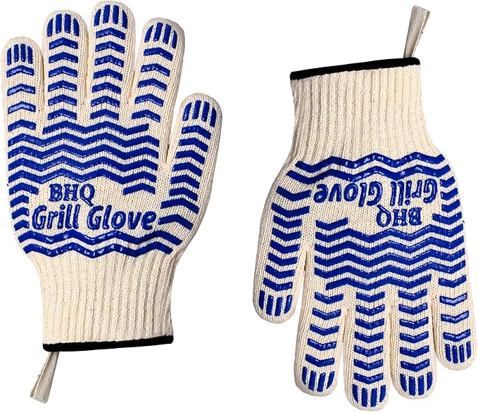 2 PCS Heat Resistant Oven Gloves - BBQ Gloves Grill Heat Resistant Cooking Gloves Fireproof Oven Gloves for Cooking, Non-Slip Fire Gloves for Grilling, Barbecue, Baking, Frying Oven Welding Gloves