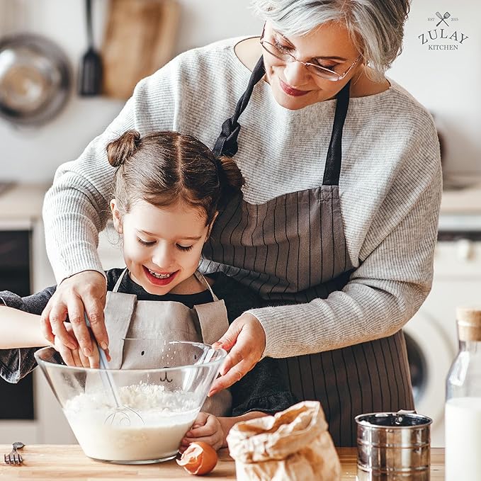 Zulay Kitchen 13-Inch Danish Dough Whisk - Stainless Steel Danish Whisk for Cooking with Dough Hook - Traditional Dutch Whisk - Bread Whisk for Sourdough, Pizza, Pastry, Cake Batter - Stainless Steel