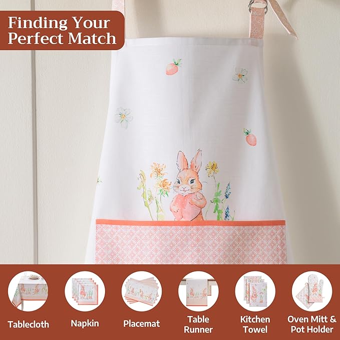 Maison d' Hermine 100% Cotton Apron for women with Pocket Kitchen Chef Apron for Men Cooking Mothers Day Gifts