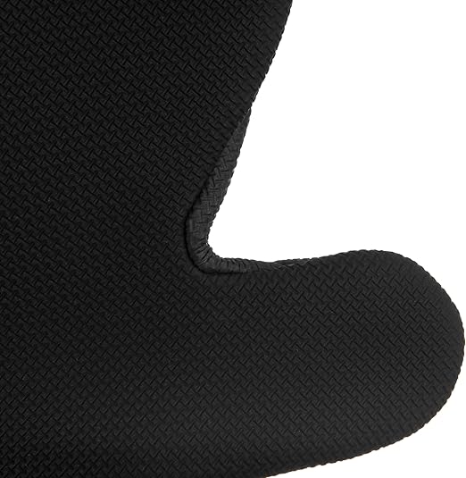 San Jamar UCMX15BK Textured Neoprene Oven Mitt with WebGuard, 15" Length, Black