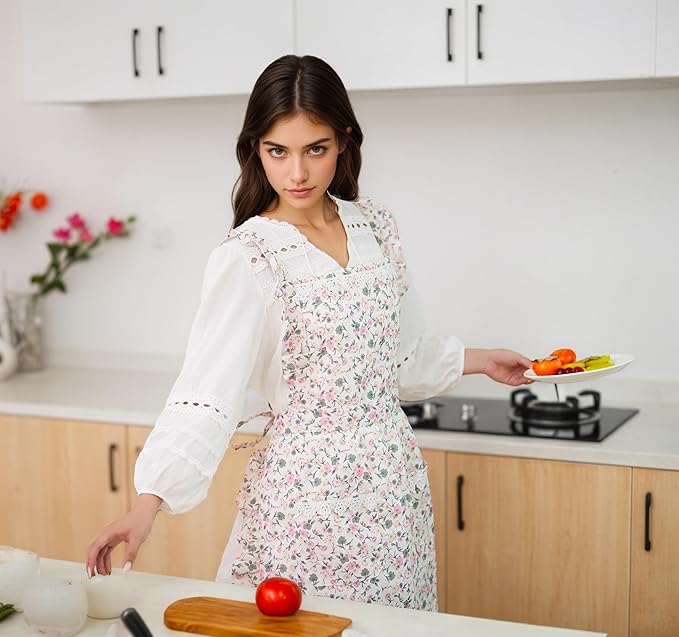 Funny Aprons for Women with Pockets, Kitchen Cooking Grilling Bbq Cute Chef Apron, Mothers Day Birthday Gifts for Women