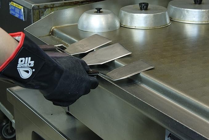 Oil Shield® 18" High Heat Neoprene Glove, Fryer Filtration, 450 Degree Temp Rating, Food Service Safety