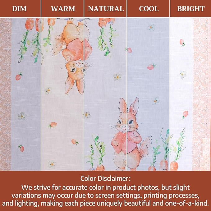 Maison d' Hermine Cloth Napkins Set of 4 100% Cotton Everyday Reusable Square Napkins Cloth Washable Dinner Party Wedding Restaurant Gifts for Mothers Day Spring/Summer (Bunny Party, 20" x 20")