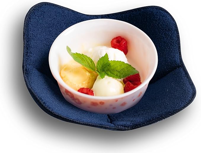 Aticca Microwave Bowl Cozy Holders for Hot Food Set of 4 Hot Pads for Bouillon Cups Multipurpose Heat Proof Plate Holder