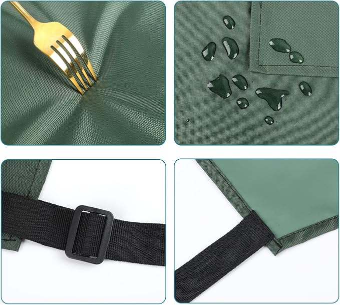 Gotega Waterproof Rubber Vinyl Apron Adjustable Dishwasher Apron - Apron for Women Men Heavy Duty Work Apron