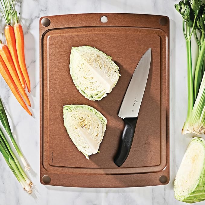 Epicurean All-in-One 19.5" × 14.5" Cutting Board, Nutmeg