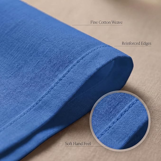 Urban Villa Cloth Napkins Set of 12 20x20 Inches 100% Cotton Napkins Cloth Washable Soft Durable Reusable Absorbent Table Dinner Napkins Cloth for Hotel Lunch Restaurant Weddings Parties-Royal Blue