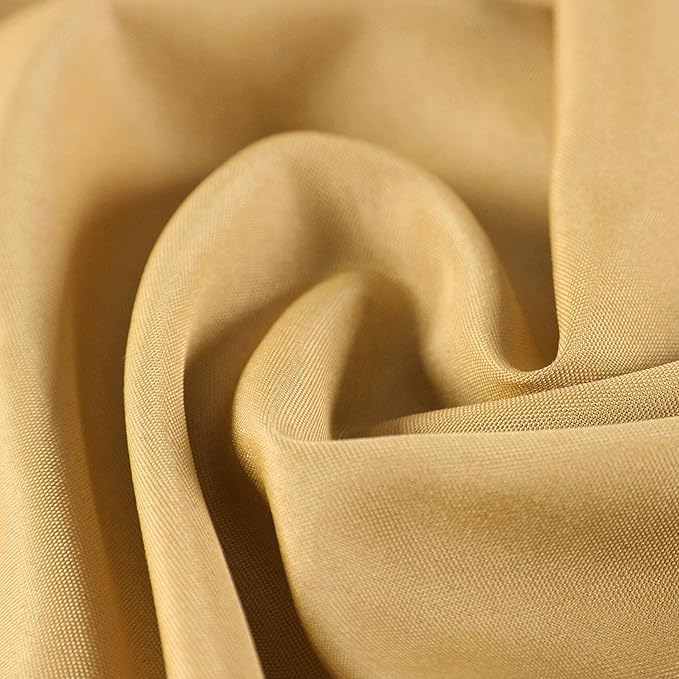 Cloth Napkins 17x17 inch Washable Polyester Dinner Napkins Soft Table Napkins for Wedding Party Dining Banquet(Gold,25PCS)
