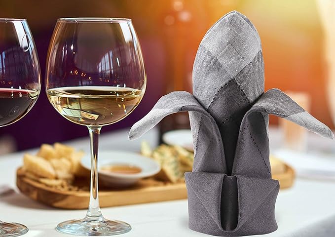 Homidate Cloth Dinner Napkins – Machine Washable Reusable Fabric Napkins for Weddings, Parties & Table Decorations