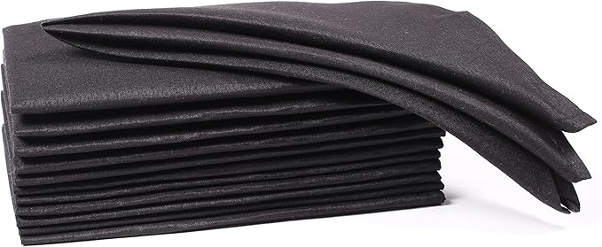 Hemmed Edge Cloth Dinner Napkins Set of 4 18x18 Inches - Mustard, Soft Decorative Premium Dinning Table Linen Napkin Ideal for Kitchen, Spring, Easter | Washable Polyester Fibre Napkin for Home Décor