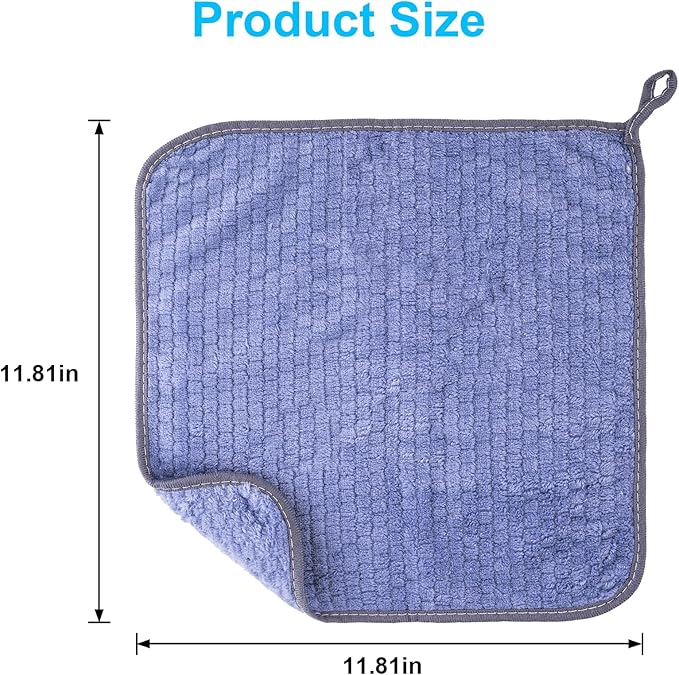 Reusable Microfiber Cleaning Cloth,10 Pack Cleaning Towels for Dish Drying Washing, 12"×12" Soft Absorbent, Streak-Free, Lint-Free, Cleaning Cloth Rags & Car, House, Kitchen(Assorted Color)