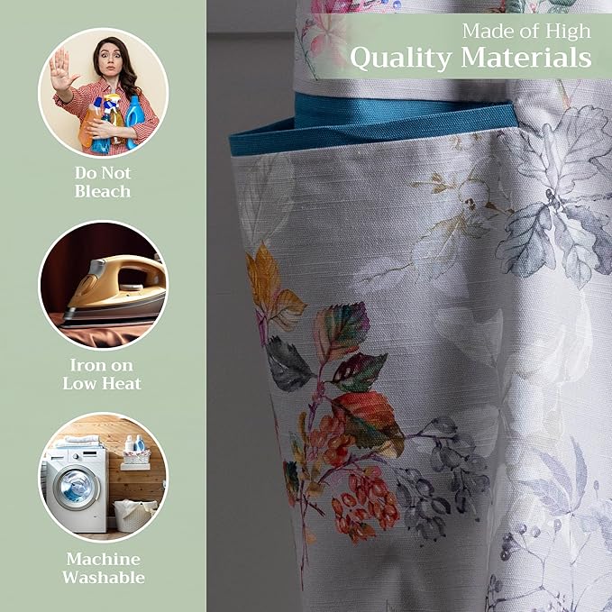 Maison d' Hermine 100% Cotton Apron for women with Pocket Kitchen Chef Apron for Men Cooking Mothers Day Gifts
