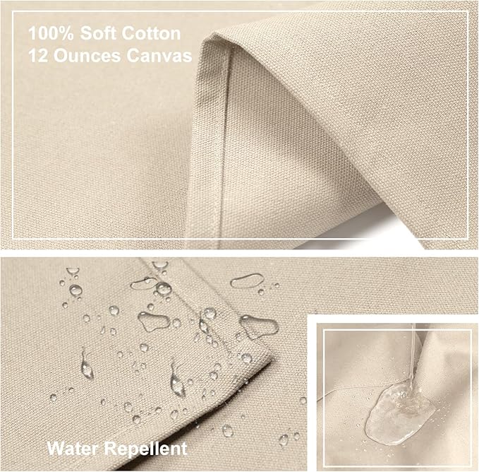 ZOMAO Chef Apron for Women Men with Large Pockets, Cotton Canvas Cross Back Waterproof Work Aprons for Kitchen Cooking Bib