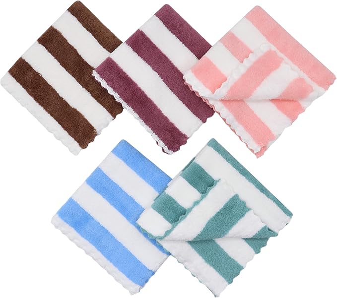 Microfiber Cleaning Cloth Lint Free Cleaning Rags, 10 Pack Fast Drying Dish Rags for Cleaning, Super Absorbent Kitchen Dish Cloths for Wash Dishes,12 in x 12 in, Mix Color