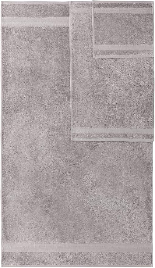 Classic Turkish Towels CTT - Premium 6 Piece Hand Towels Set, 100% Turkish Cotton, Quick Dry & Comfy Towels for Hotel & Spa, Highly Absorbent | 16"x27"(Light Grey)