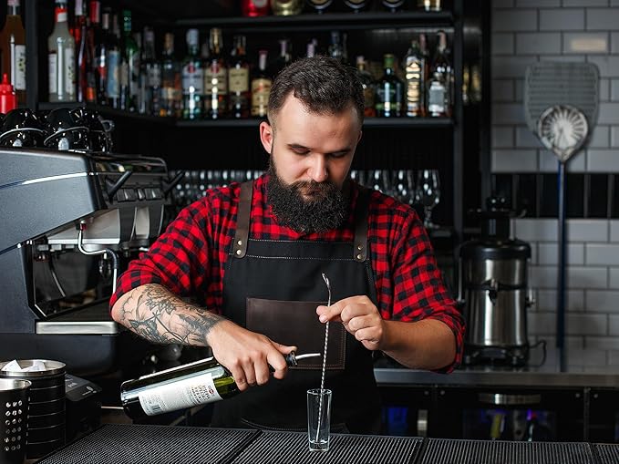OleksynPrannyk Work Apron in Non-Waxed Canvas with Cross Straps Adjustable