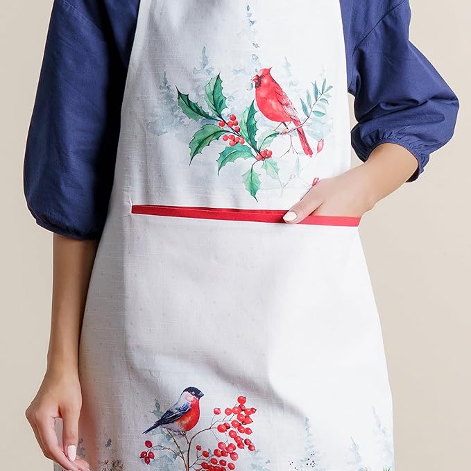 Maison d' Hermine 100% Cotton Apron for women with Pocket Kitchen Chef Apron for Men Cooking Mothers Day Gifts