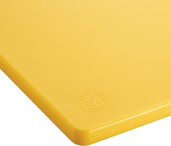 Winco Cutting Board, 12 by 18 by 1/2-Inch, Yellow
