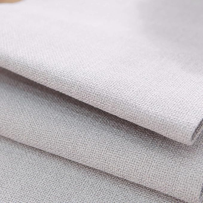 Set of 4,Soft Handmade Faux Linen 2 Side Place Mats Heat Resistant Dining Table Place Mats Kitchen Table Mats 12 x 18 Beige