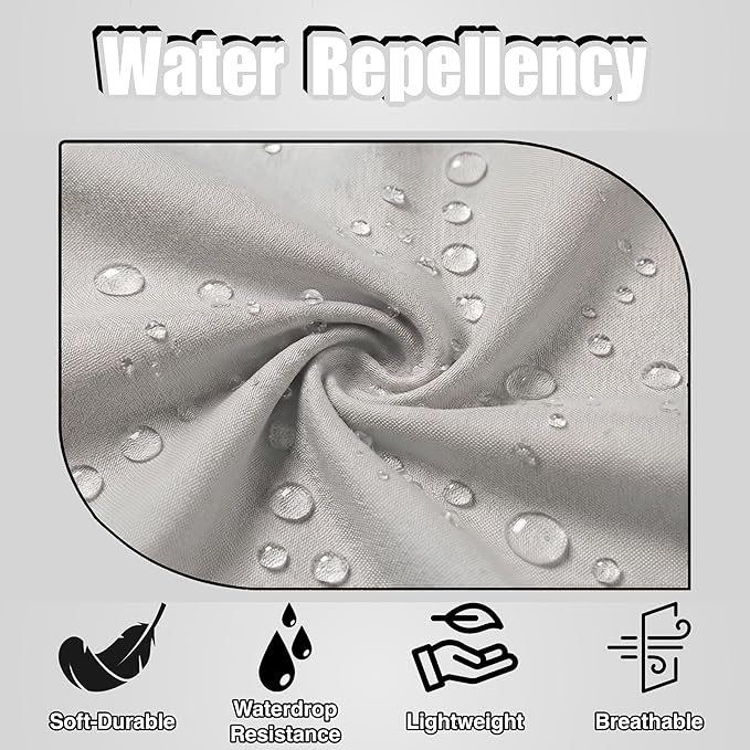TOSHE Kitchen Apron Waterdrop Resistant Cotton Apron with adjustable Aprons for Women with Pockets 10 Color option Cooking Silver Apron (Silver)