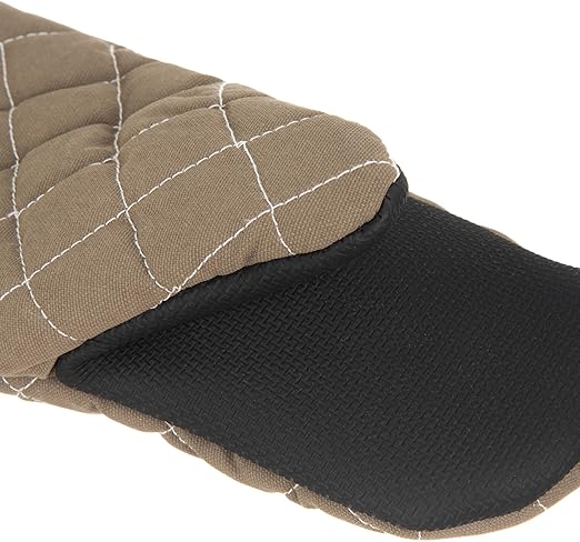 San Jamar 810PM17 Bestgrip Puppet Oven Mitt with Ma, Brown, 17" Length