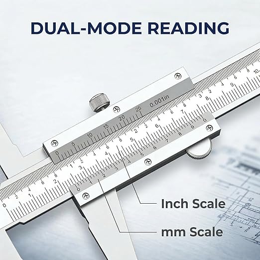 Vernier Caliper, 0-6inch/0-150mm Manual Micrometer, Stainless Steel Caliper,0.02mm/0.001" High Precision, Durable Slide Caliper Measuring Tool