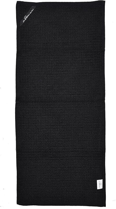 Dish Towels|Kitchen Dish Cloths Two-Sided Waffle Terry|13x28 Inches 100% Cotton Dish Rags Washing Dishes|Super Absorbent Reusable Quick Drying Dish Towels| 6-Pc Set Black