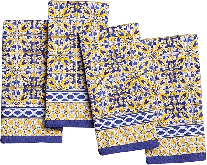 Maison d' Hermine Cloth Napkins Set of 4 100% Cotton Everyday Reusable Square Napkins Cloth Washable Dinner Party Wedding Restaurant Gifts for Mothers Day Spring/Summer (Ceramic, 18" x 18")