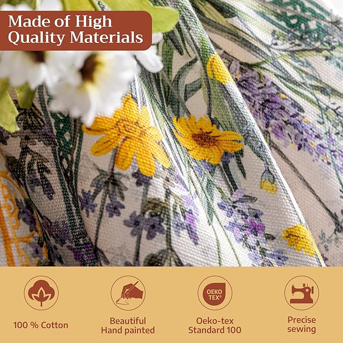 Maison d' Hermine Cloth Napkins Set of 6 100% Cotton Everyday Reusable Square Napkins Cloth Washable Dinner Party Wedding Restaurant Gifts for Mothers Day Spring/Summer(Fanny Lavender, 20" x 20")