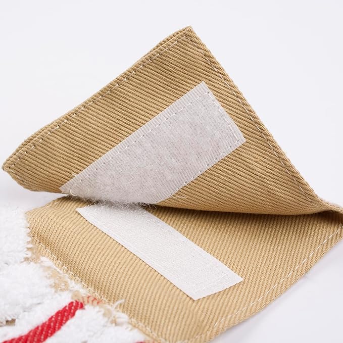 Ritz Premium 100% Cotton Solid and Multi Check Kitchen Tie Towel, Absorbent, Super Soft, and Fast Drying Hang Towel, Set of Two, Biscotti