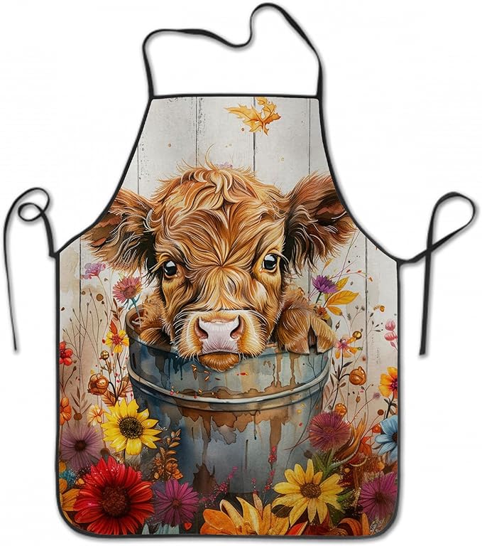 Funny Apron for Men Women Baking Gardening Sewing BBQ Waterproof Cute Gifts