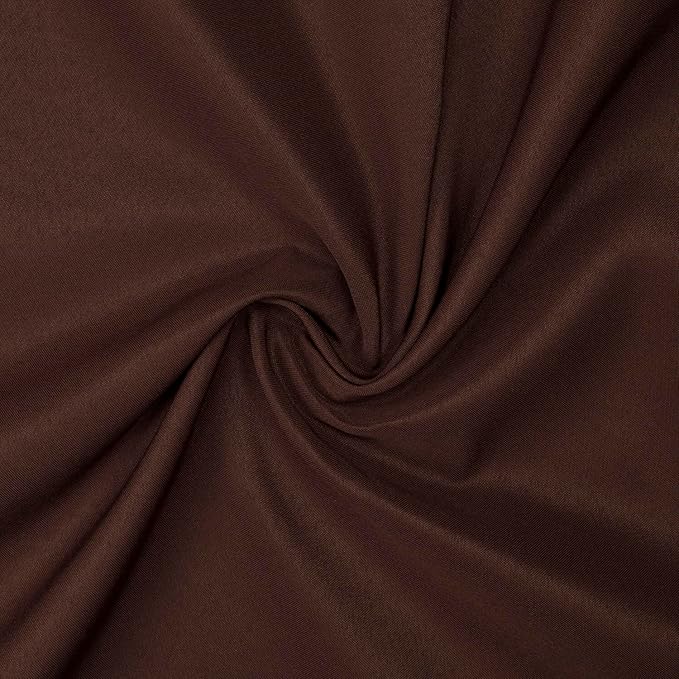 Gee Di Moda Cloth Napkins - 17 x 17 Inch Chocolate Dinner Napkins - Set of 12 Soft & Absorbent Washable Fabric Cloth Table Napkins with Hemmed Edges for Hotel Restaurant, Holiday Parties & Wedding