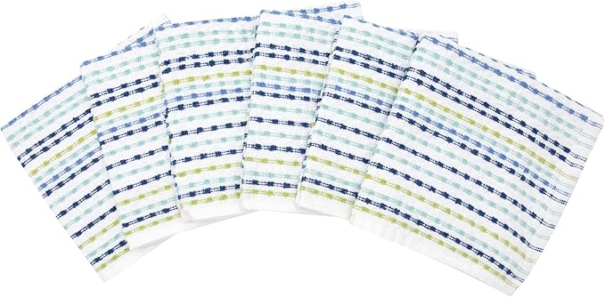 Ritz Pebble Bar Mop Towels: Highly Absorbent and Super Soft, 100% Cotton, Durable Super Absorbent Kitchen Bar Towels for Wiping Tables and Counters, 12x12, 6-Pack, Cool