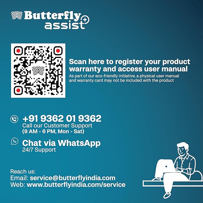 Butterfly Stainless Steel 3-Liter Curve Pressure Cooker