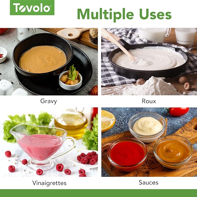 Tovolo Spiral Whisk Stainless Steel 10” Sauce and Gravy Whisk for Cooking Blending Mixing Stirring Whipping Whisking and Egg Beating, Easy to Clean Dishwasher Safe Kitchen Flat Bottom Coil Whisker