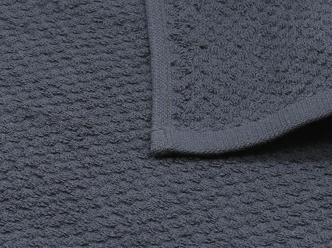 Cleaning Rags Cleaning Cloths for Cleaning House, Cotton Dish Cloths Dish Rags for Washing Dishes, Set of 8, Light and Soft Terry Kitchen Washcloths Kitchen Rags,12 Inch x 12 Inch (Grey Set)