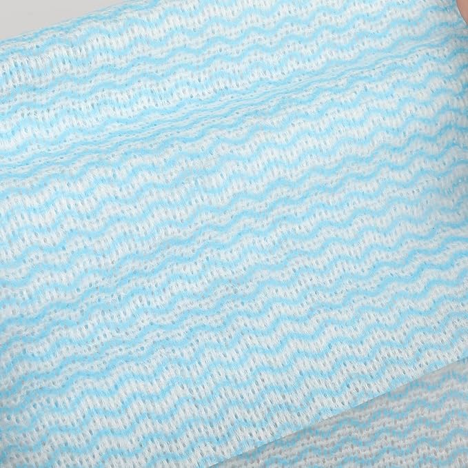 Disposable Dish Cloth and Cleaning Handi Wipes, 100ct, Multi-Use Rags for Kitchen, Bathroom and Windows, Blue