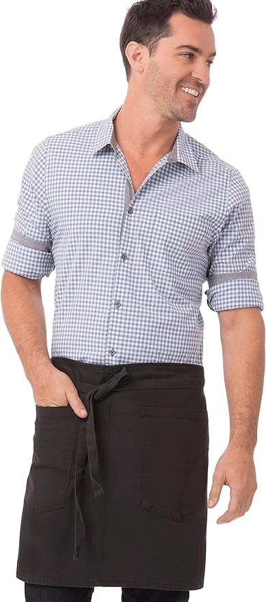 Chef Works Unisex Rockford Half Bistro Apron