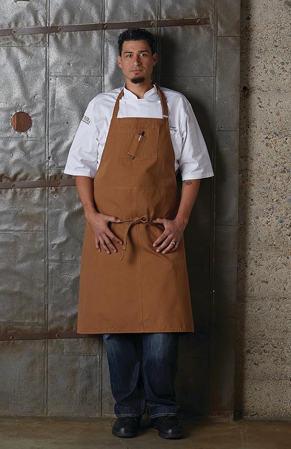 Chef Works Unisex Rockford Chefs Bib Apron