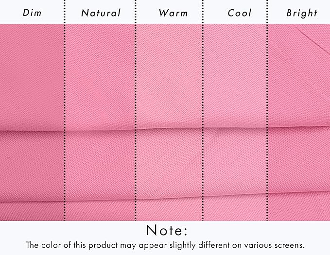 Ruvanti Cloth Napkins Set of 12, 18x18 Inches, 100% Cotton, Washable, Soft & Absorbent, Perfect for Wedding, Christmas, ‎Thanksgiving Dinners - Pink