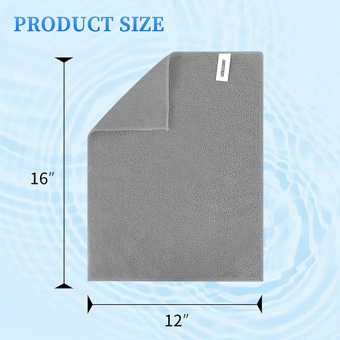FIXSMITH Microfiber Cleaning Cloth - Pack of 24, Multi-Functional Towels, Size: 12 x 16 in, Highly Absorbent Rags, Lint-Free, Streak-Free for Car, Kitchen, Home, Office
