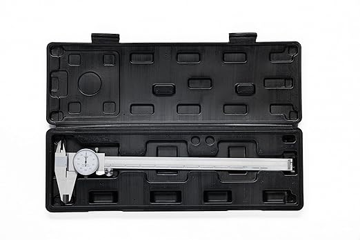 PEC Dial Caliper 0-12 Inch, Stainless Steel Precision Measuring Tool with Shock-Proof Dial, High Accuracy ±0.0015"