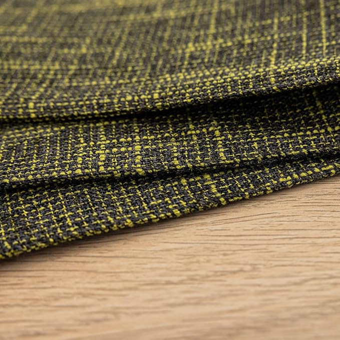 Kevin Textile Christmas Placemats, Set of 4 Heat-Resistant Placemats for Kitchen Table, Washable Durable Linen Table Mats Woven Placemats (4 Pcs, 13"x19", Peridot Green)