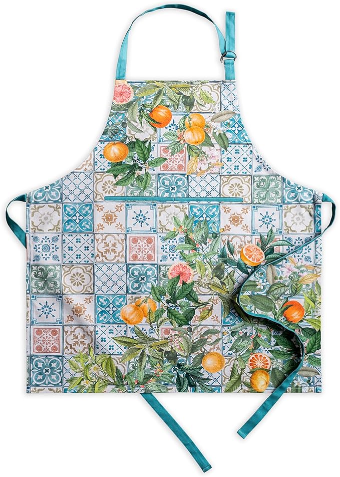 Maison d' Hermine 100% Cotton Apron for women with Pocket Kitchen Chef Apron for Men Cooking Mothers Day Gifts