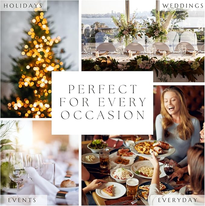 Elrene Home Fashions Alison Eyelet Border Design Cloth Wrinkle Resistant Fabric Dinner Napkin, Set of 4, 17"x17", White