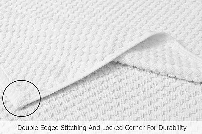 COTTON CRAFT Hooded Bath Towel – Oversized 35 x 70 Waffle Weave Towel with Hood for Adults - 100% Ringspun Cotton Pool Bath Sheet Wrap with Hood - Soft Super Absorbent Quick Dry – 450 GSM – White
